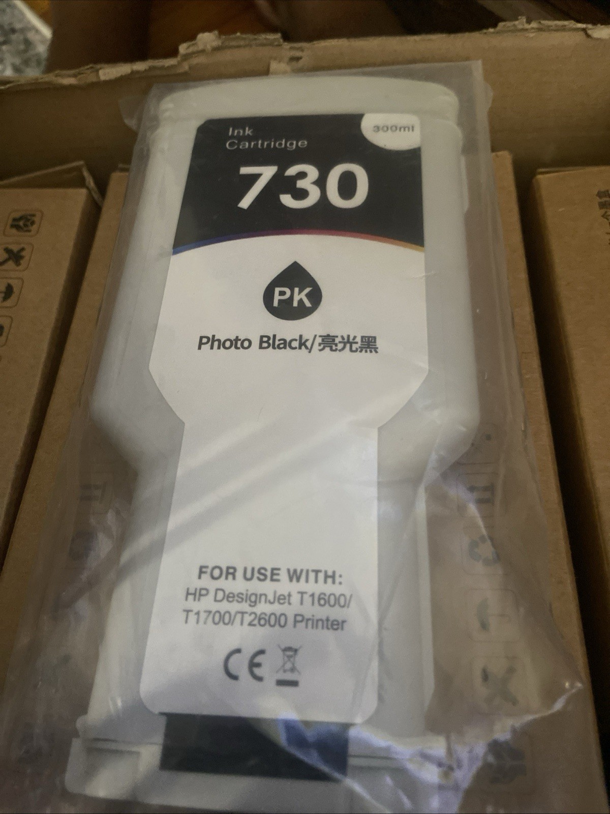 730 Ink Cartridges 6 Pack For Hpdesign Jet T1600-T1700/T2600 Printer