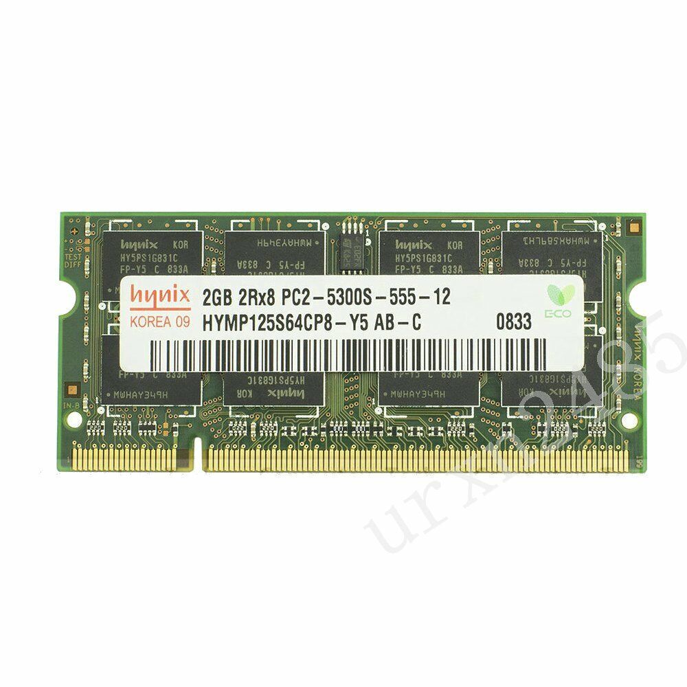 For Hynix 2GB 1GB DDR2-667MHz PC2-5300S 200Pin SODIMM Laptop Memory Non-ECC LOT