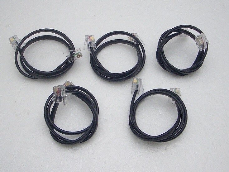 5-Pack Plantronics Pig Tail Cable 40974-01 for A20 AP15 M10 M12 M22 MX10 S11 S12