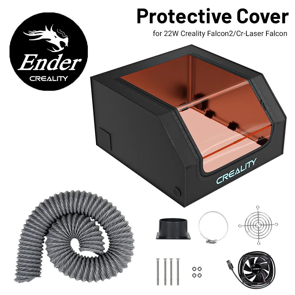 Laser Engraver Enclosure, Fireproof and Dustproof Protective Cover with Exhaust