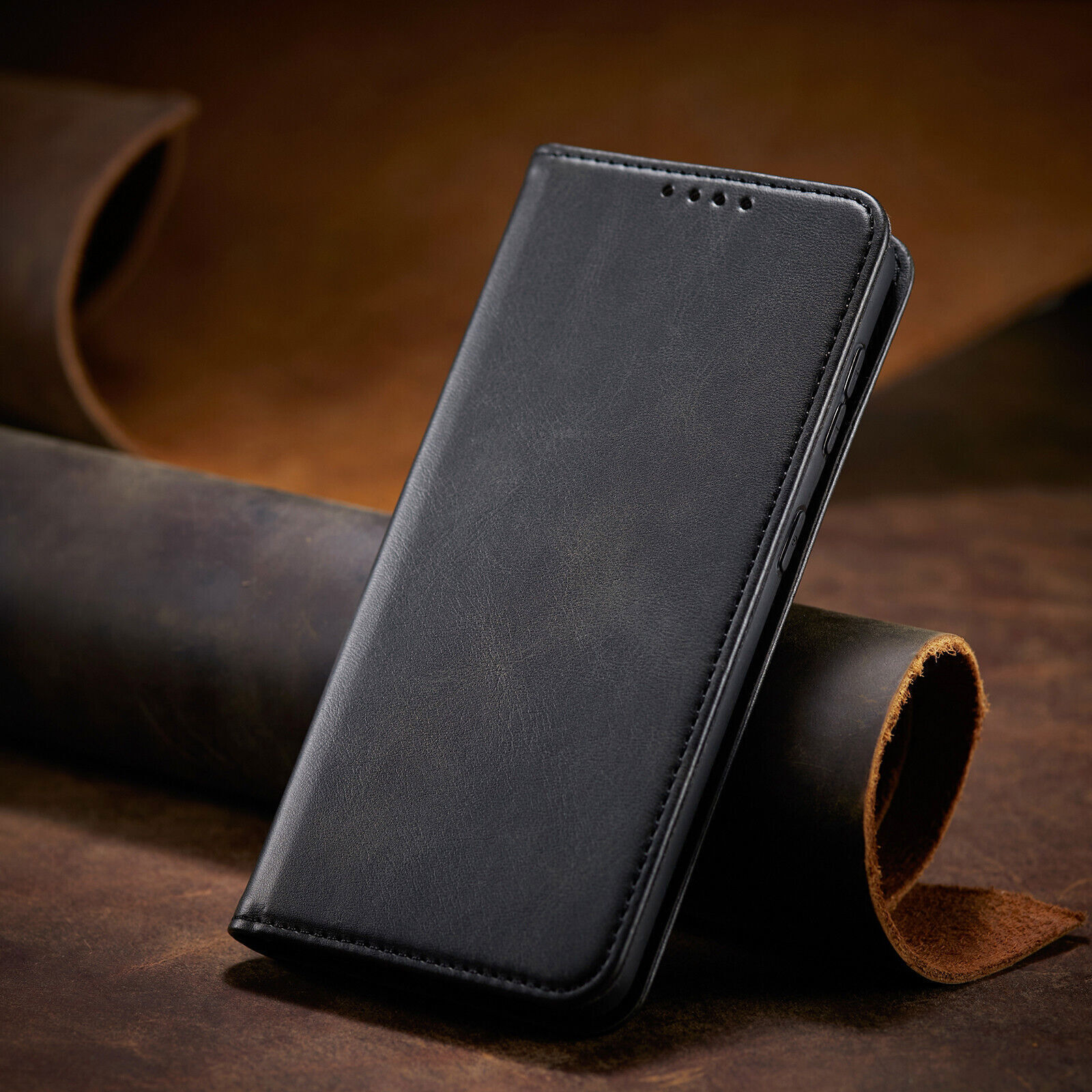Luxury Leather Magnetic Wallet Cover Case For 16 15 14 13 12 11 Pro Max X XR 7 8