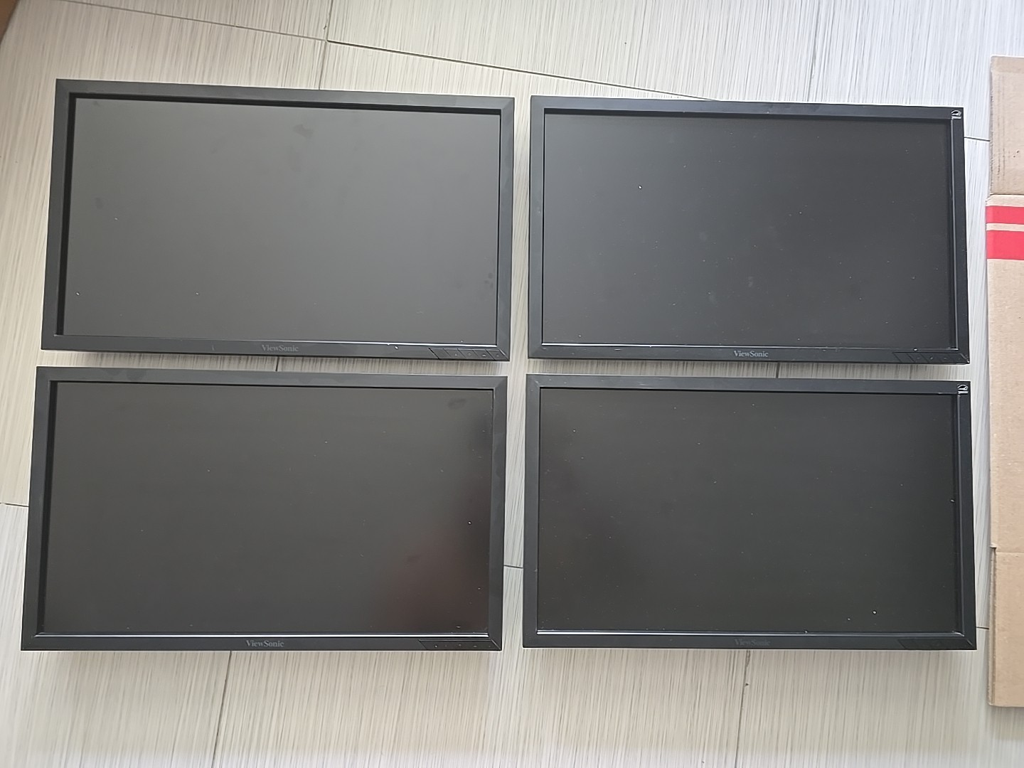 Lot Of 4 ViewSonic Full HD 1080p Monitor VG2239M-Led 22" LED  DP DVI-D VGA