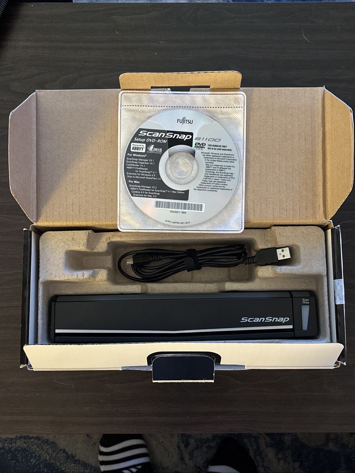 New Fujitsu ScanSnap S1100 Portable Color Image Scanner PA03610-B005