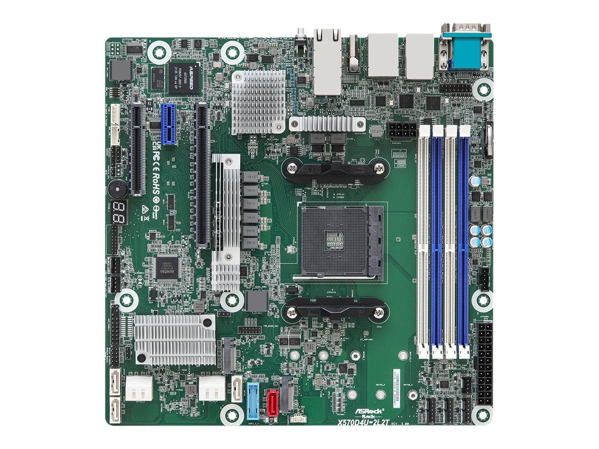 ASRock Rack X570D4U-2L2T/BCM Motherboard micro ATX X570D4U-2L2T/BCM