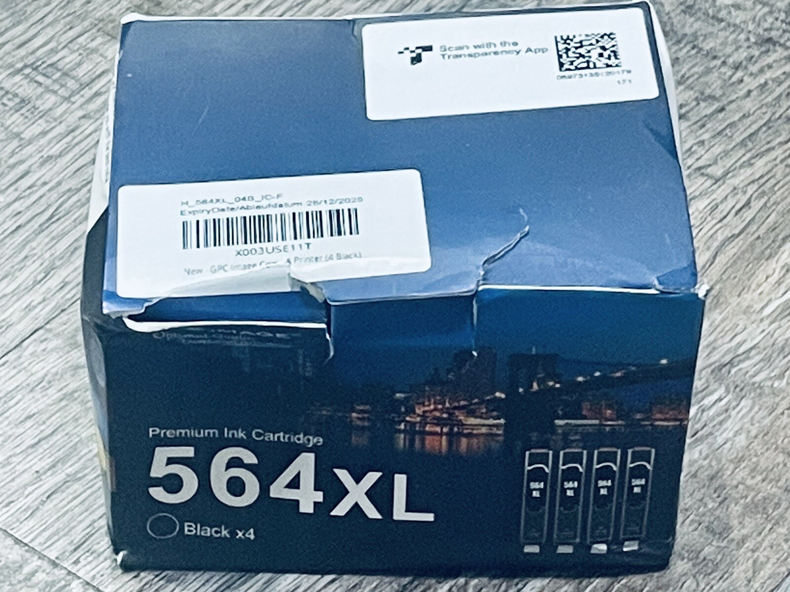 4 Pack Black GPC Image Compatible Ink Cartridge Replacement HP 564XL Exp 12/25