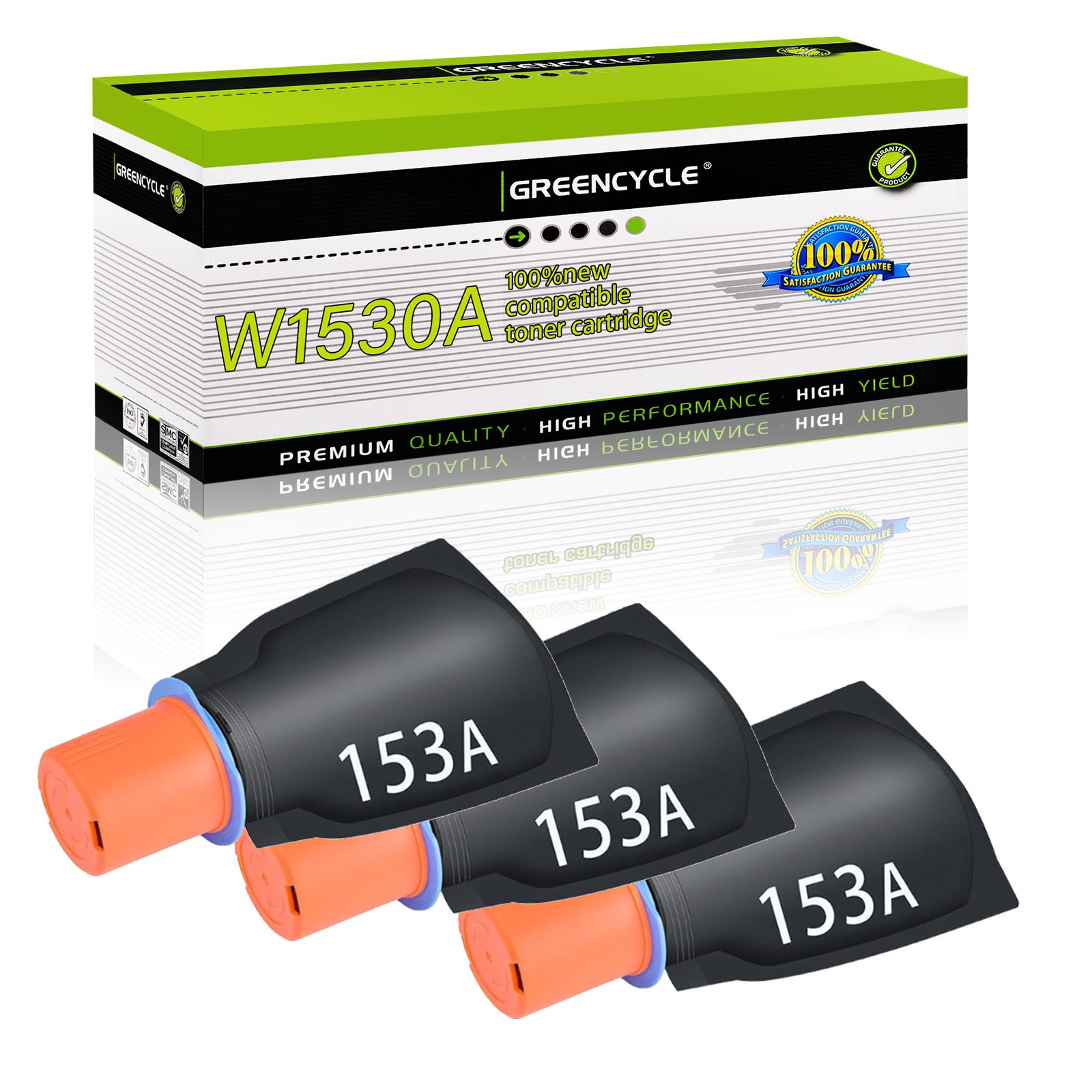 3PK Compatible HP 153A Toner Reload Kit for Laserjet Tank 2504dw MFP 2604sdw