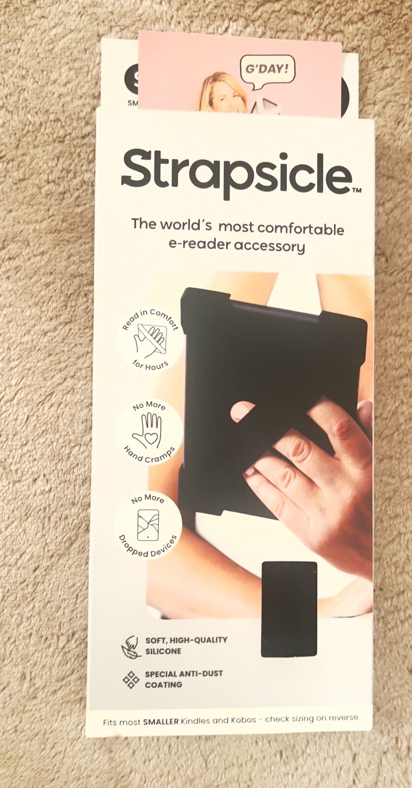 Strapsicle Kindle Cover/ Straps/ Holder (2 straps per pack) NIB