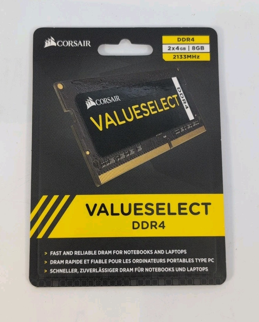 Corsair ValueSelect 8GB (2x4GB) DDR4 2133MHz SO-DIMM Laptop RAM