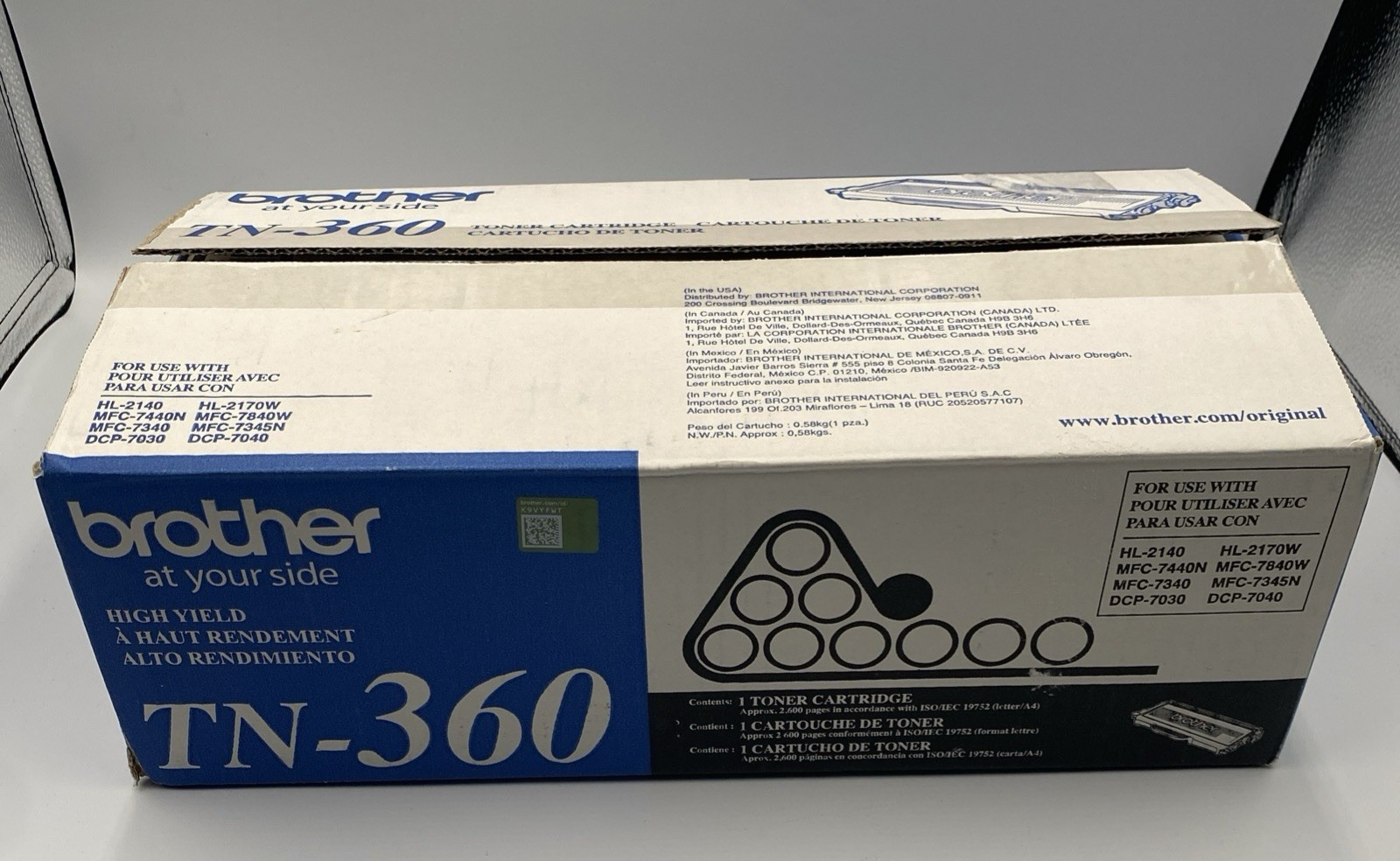Brother TN-360 High Yield Toner Cartridge - Black