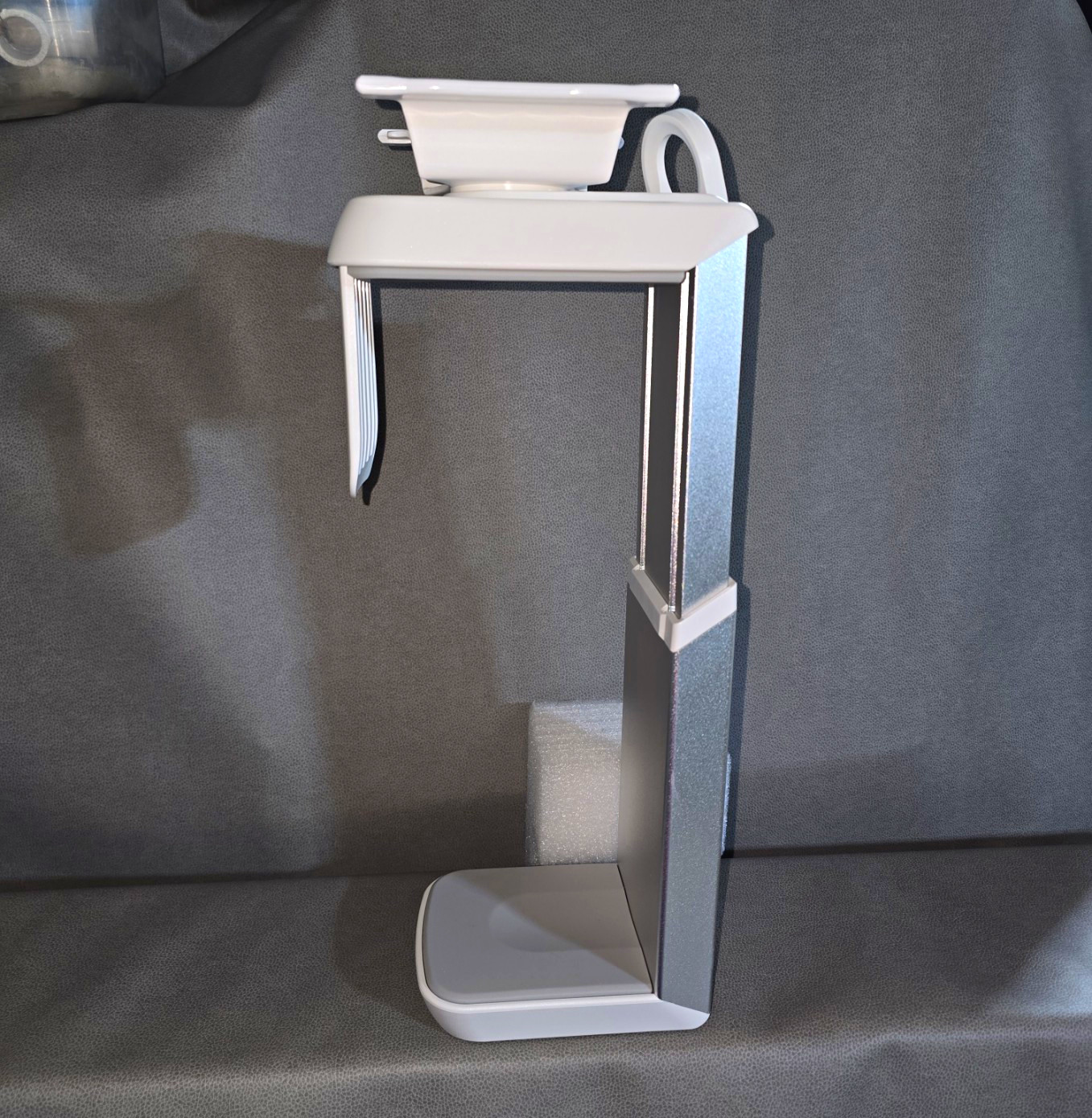 2-PC Adjustable Computer CPU Holder Under Desk Mount White/Silver Heavy Duty 360