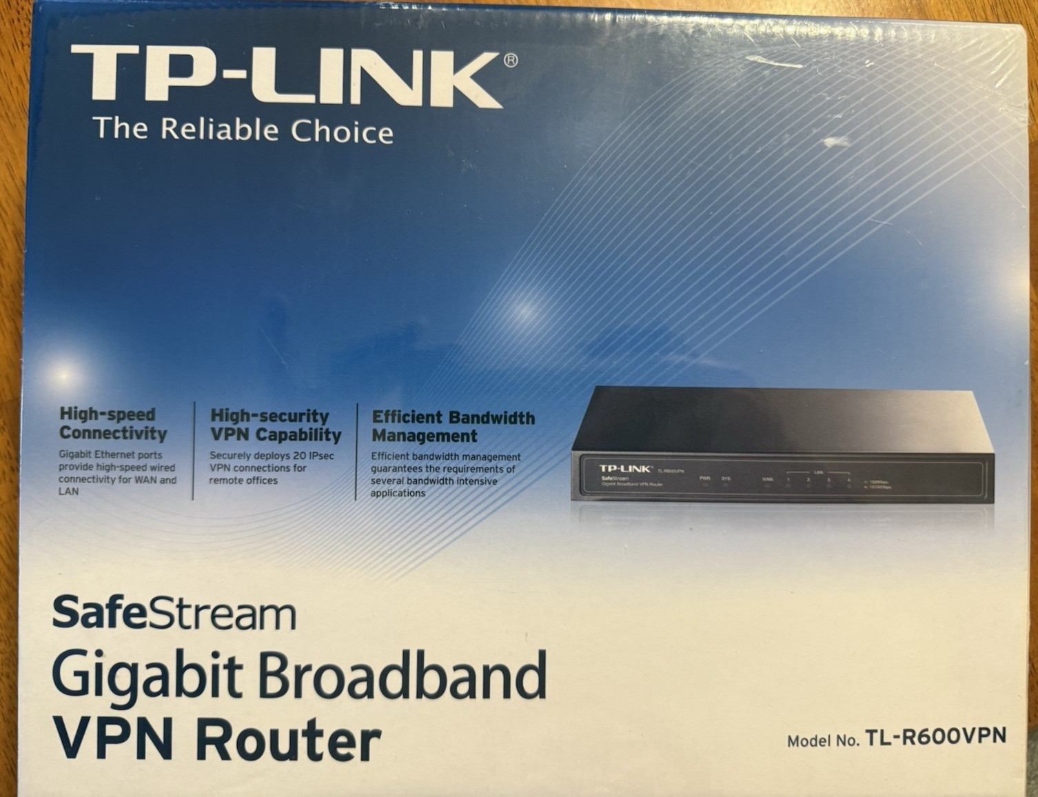 NIB TP-Link TL-R600VPN Safe Stream Wired Internet Gigabit Broadband VPN Router