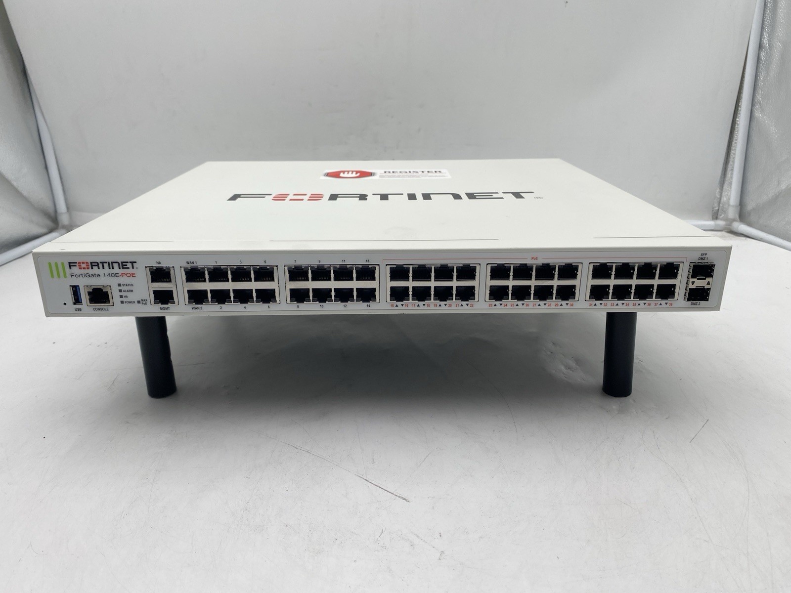 Fortinet FG-140E-POE Switch 1U Rackmount Security Appliance Unclaimed