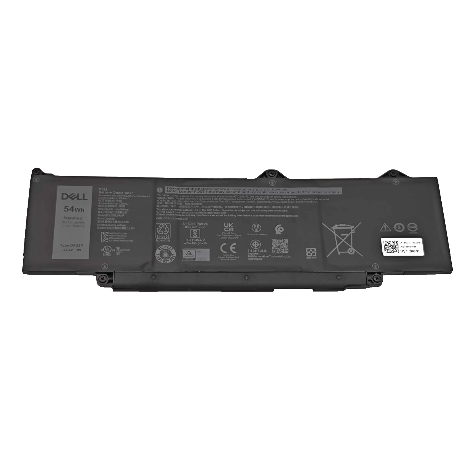 Genuine 54Wh DR02P Battery For Dell Latitude 3340 5350 5440 5450 P165G P165G001