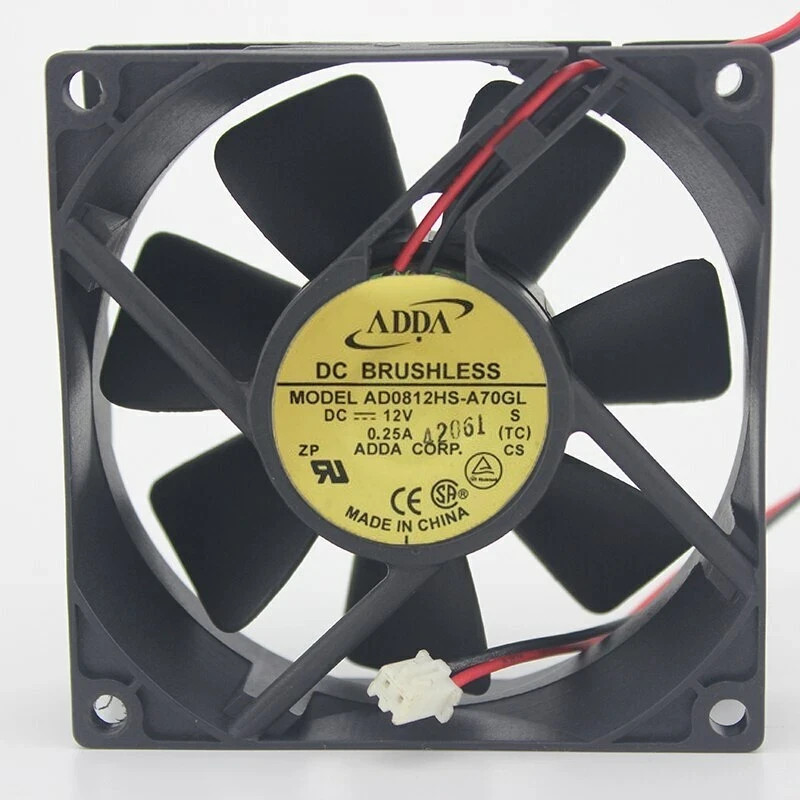 1PC ADDA AD0812HS-A70GL 8025 DC12V 0.25A8CM Chassis/power Cooling Fan