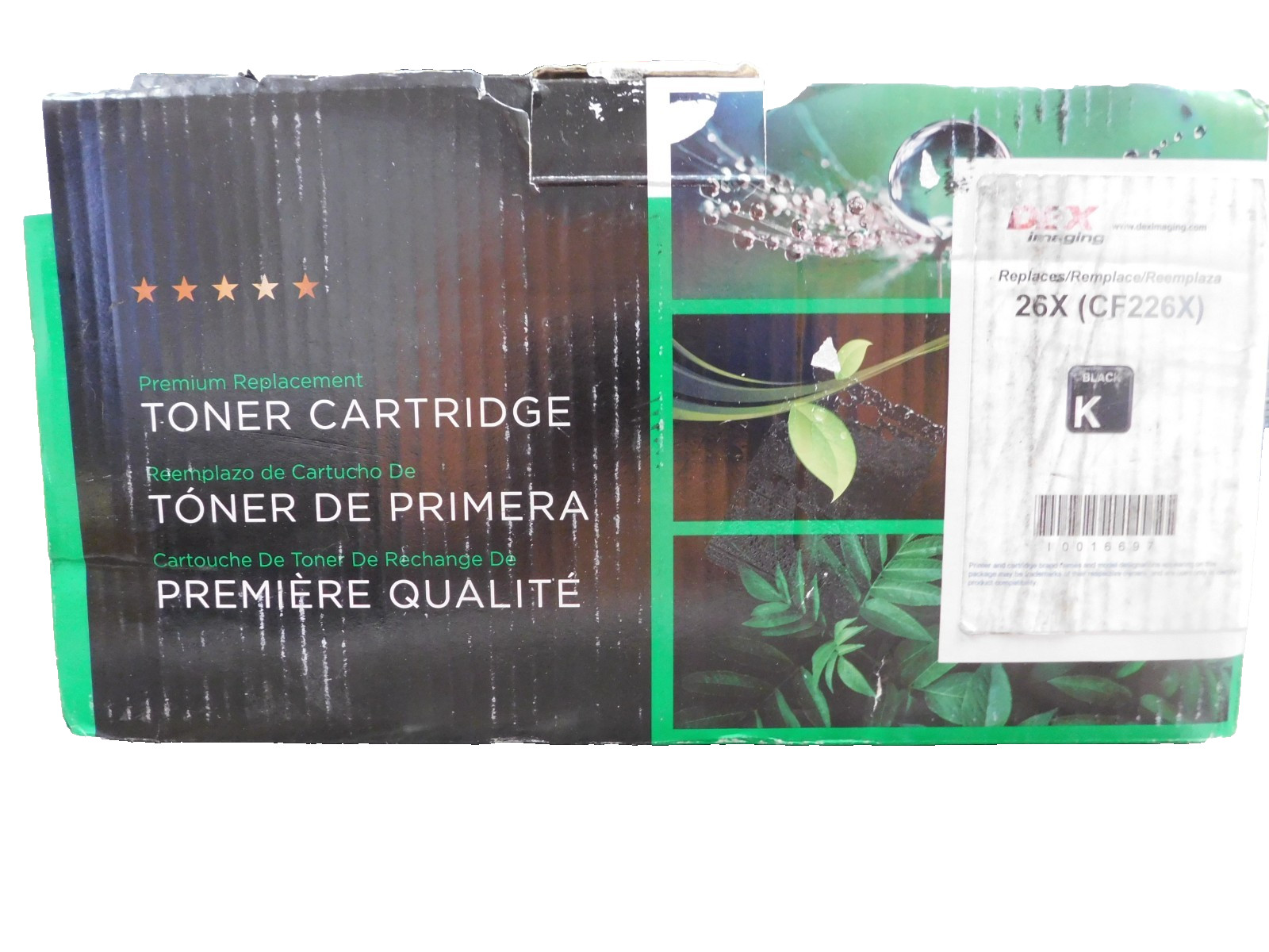 DEX Imaging Replaces 26X (CF226X ), BlackToner Cartridge, High Yield