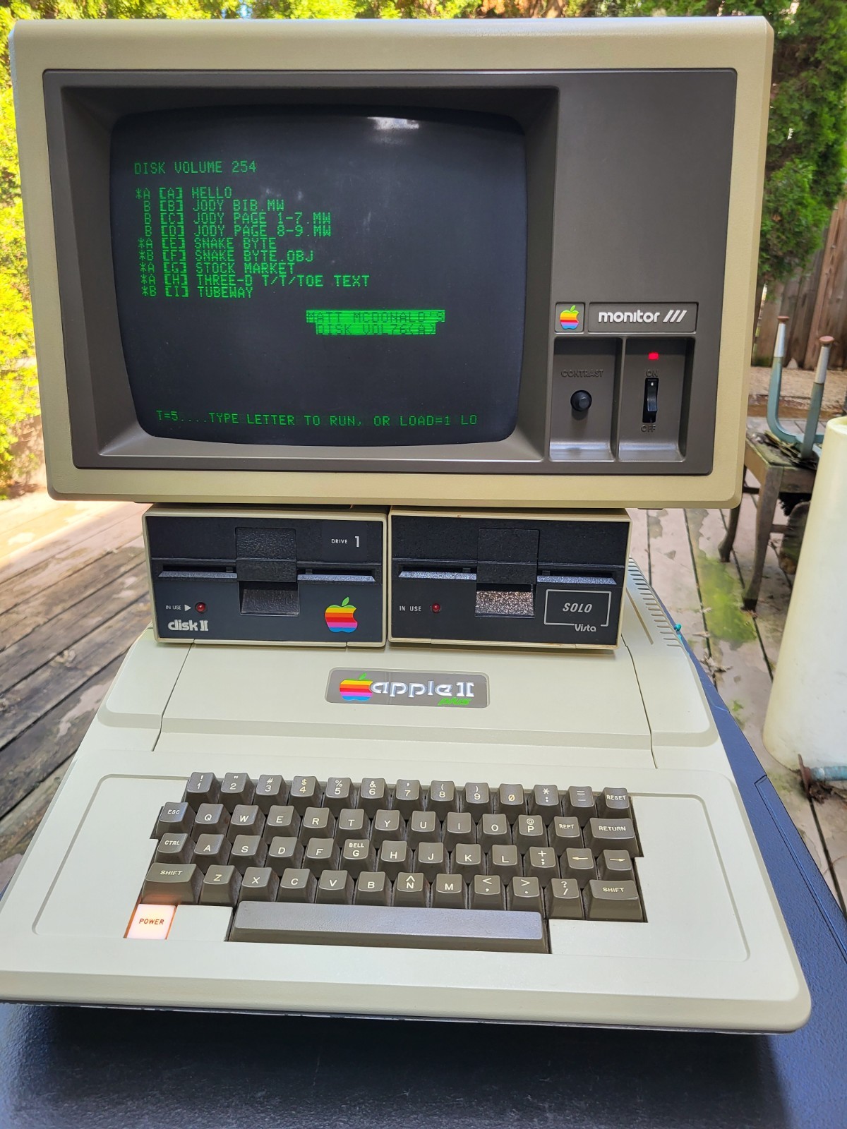 Original Apple II Plus Computer System – Fully Working – 64K – Dual Disk II Driv