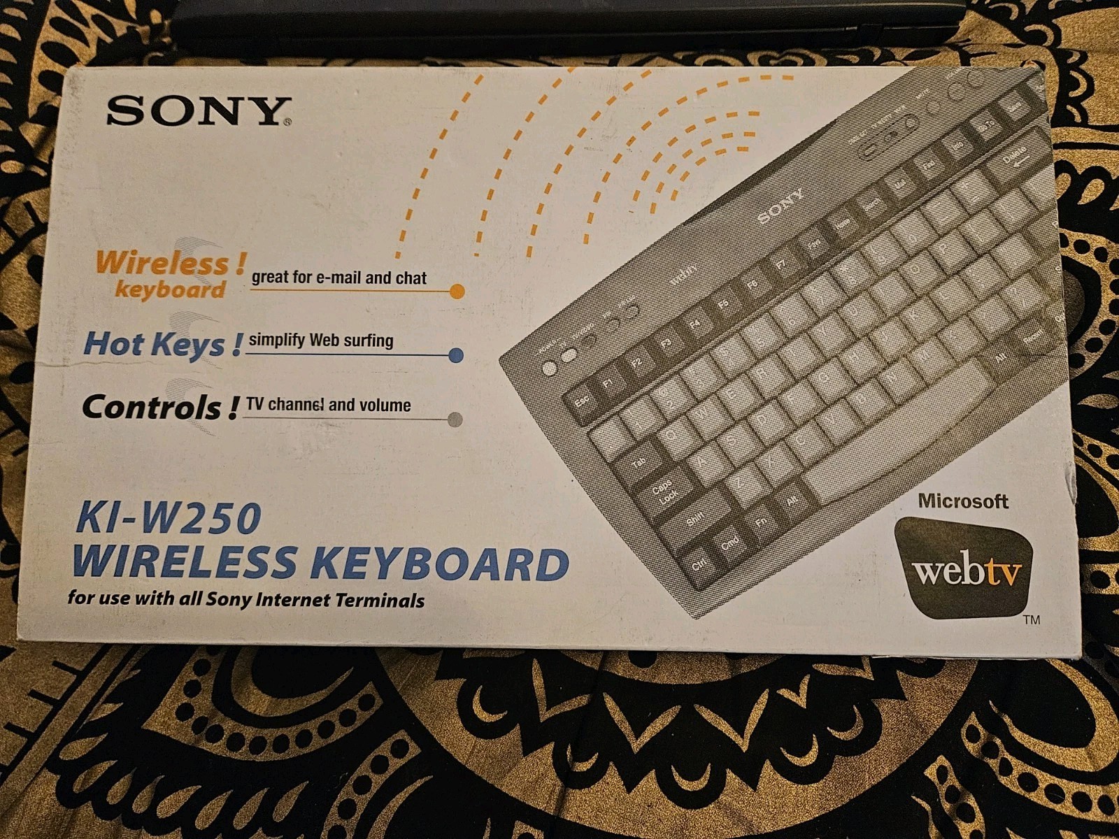 Sony KI-W250 Wireless Keyboard Remote for Sony Internet Terminal New - Free SH