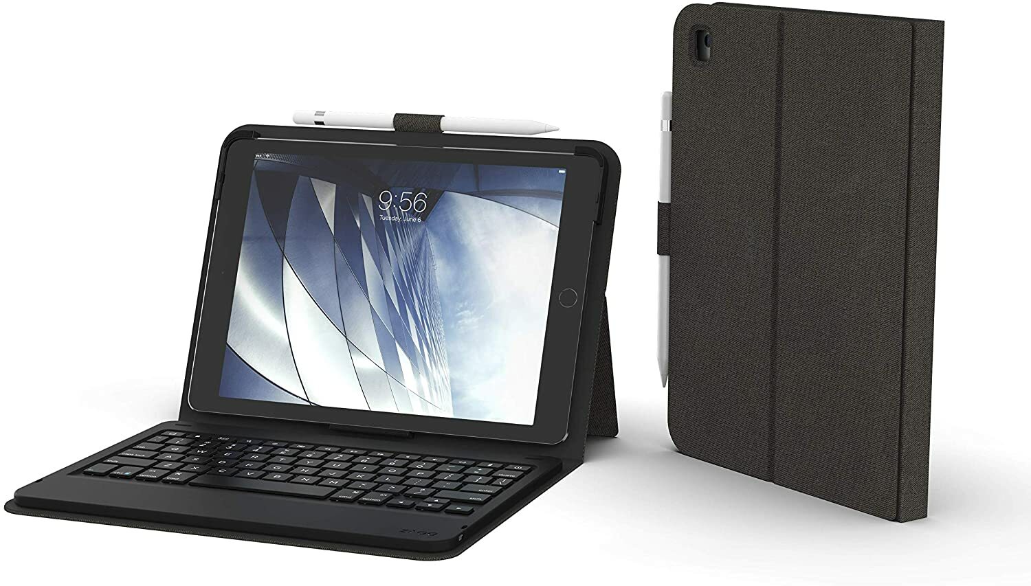 Zagg Messenger Folio Bluetooth Tablet Keyboard 9.7-Inch IPad Case Ultra Slim 
