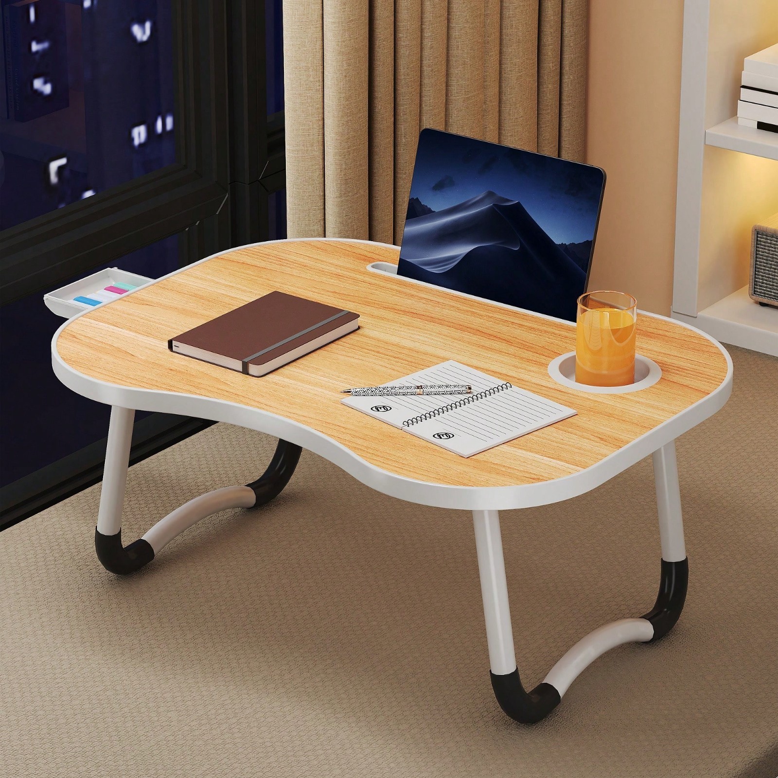  Video DYJ DAYIKA-S Laptop Bed Table, Portable Foldable Laptop Bed Table 