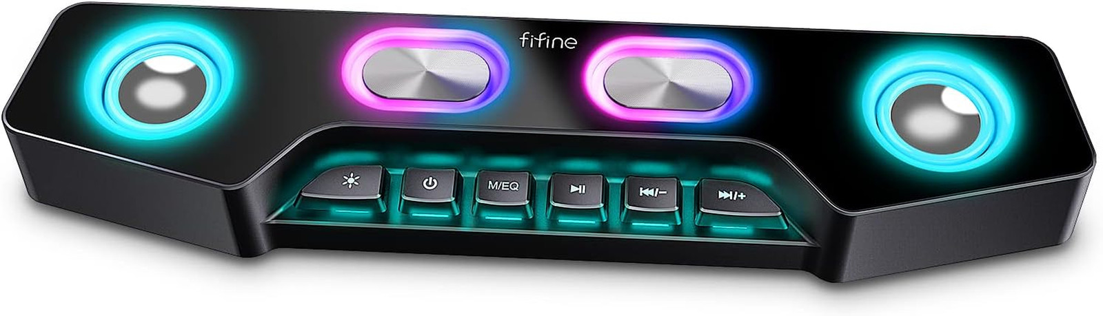 Fifine PC Speakers for Desktop, Bluetooth Computer Speakers Wireless for Gaming,