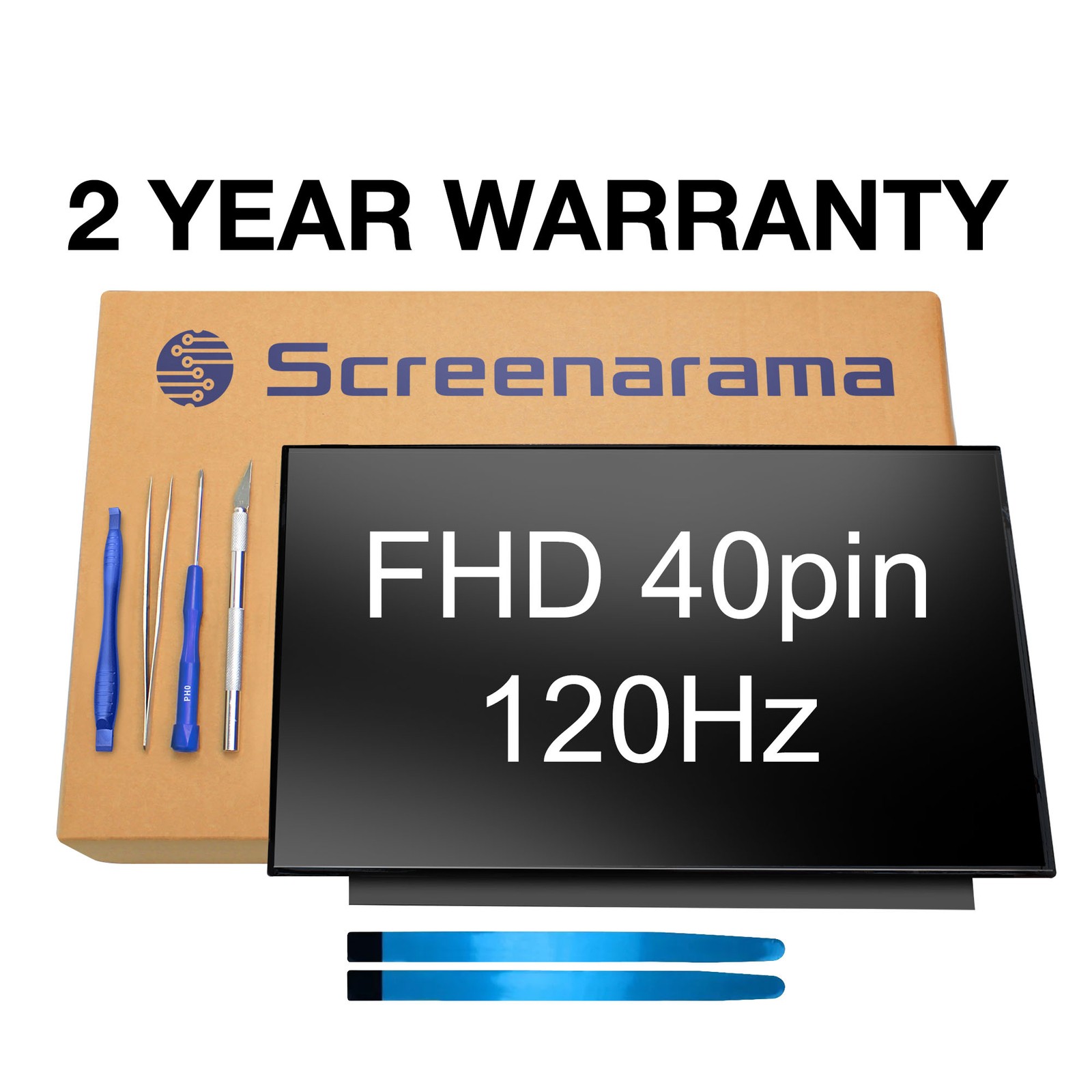 Dell PN W8MY4 DP/N W8MY4 D2W2X VHK65 8FNMF 120Hz IPS LCD Screen + Tools