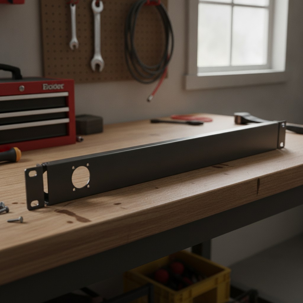 1U Hinged 1-D Series XLR HDMI Audio Rack Mount Panel 19 inches