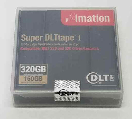 Imation Super DLTtape I 320GB One Tape w/ case Sealed