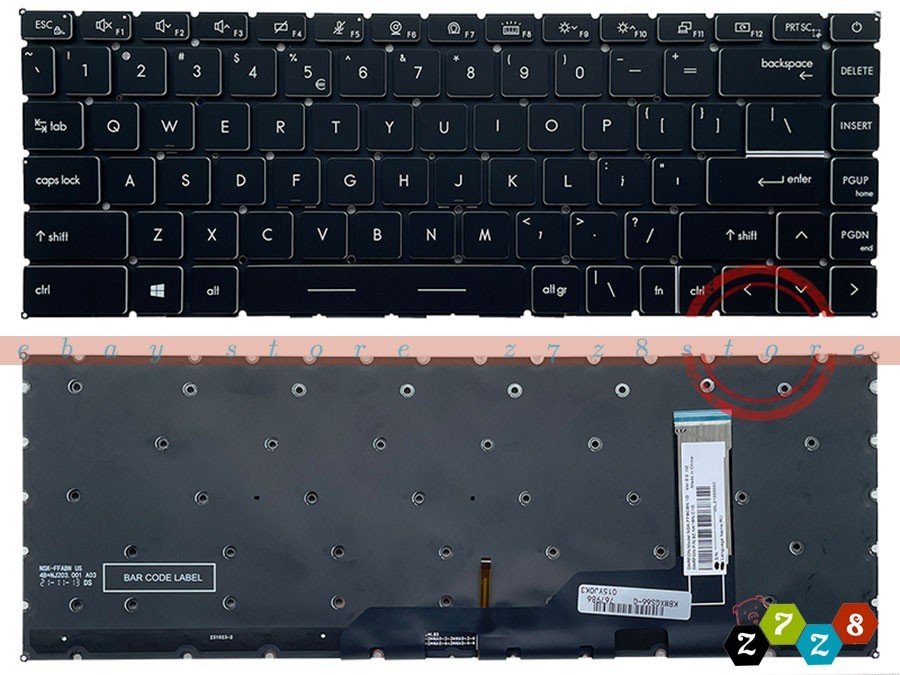 New For MSI Creator Z16 Z16-A11U MS-1571 A11UE A11UET Laptop Keyboard US Backlit