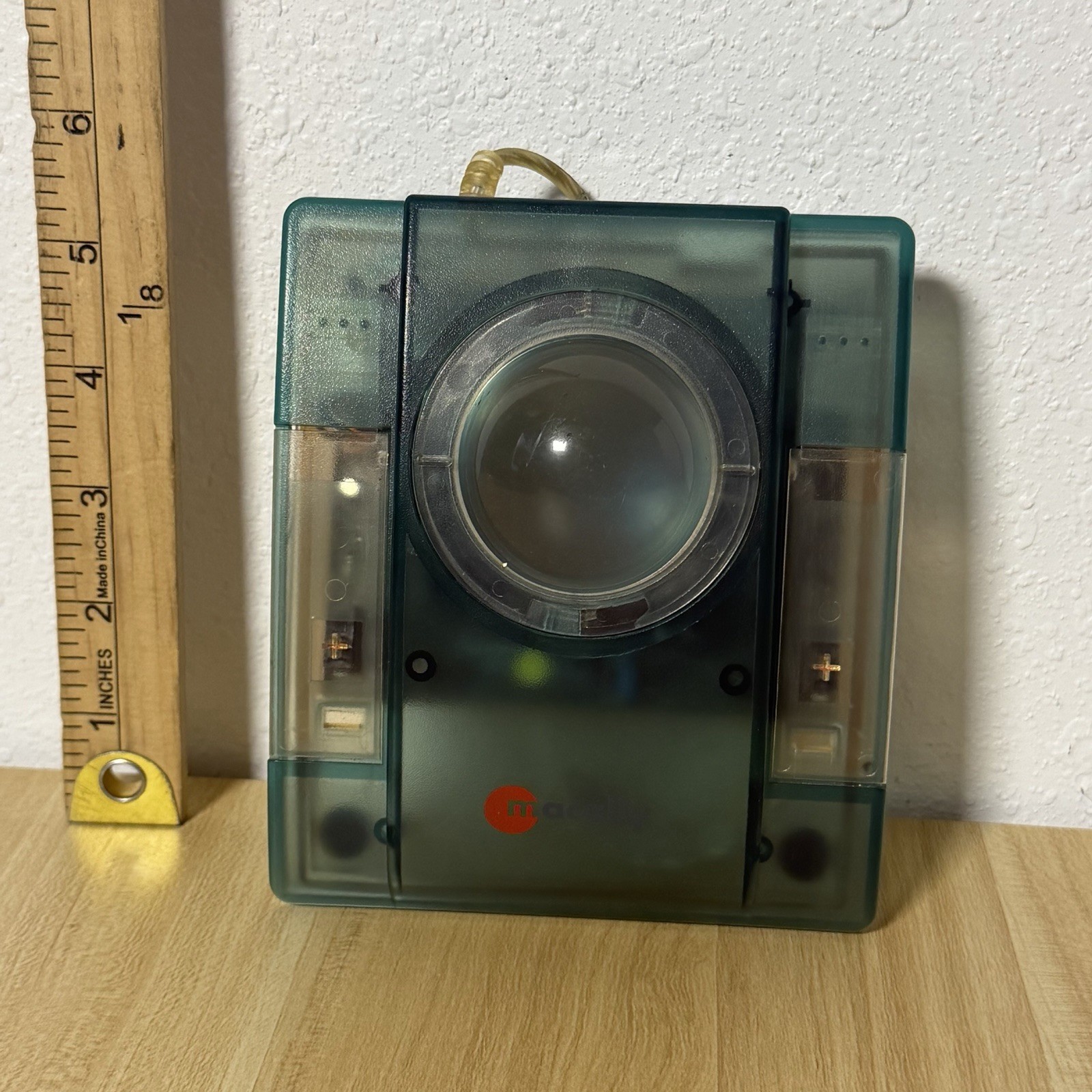 Macally iBall 2-Button USB TRACKBALL Mouse Mac/PC Translucent Blue Tested