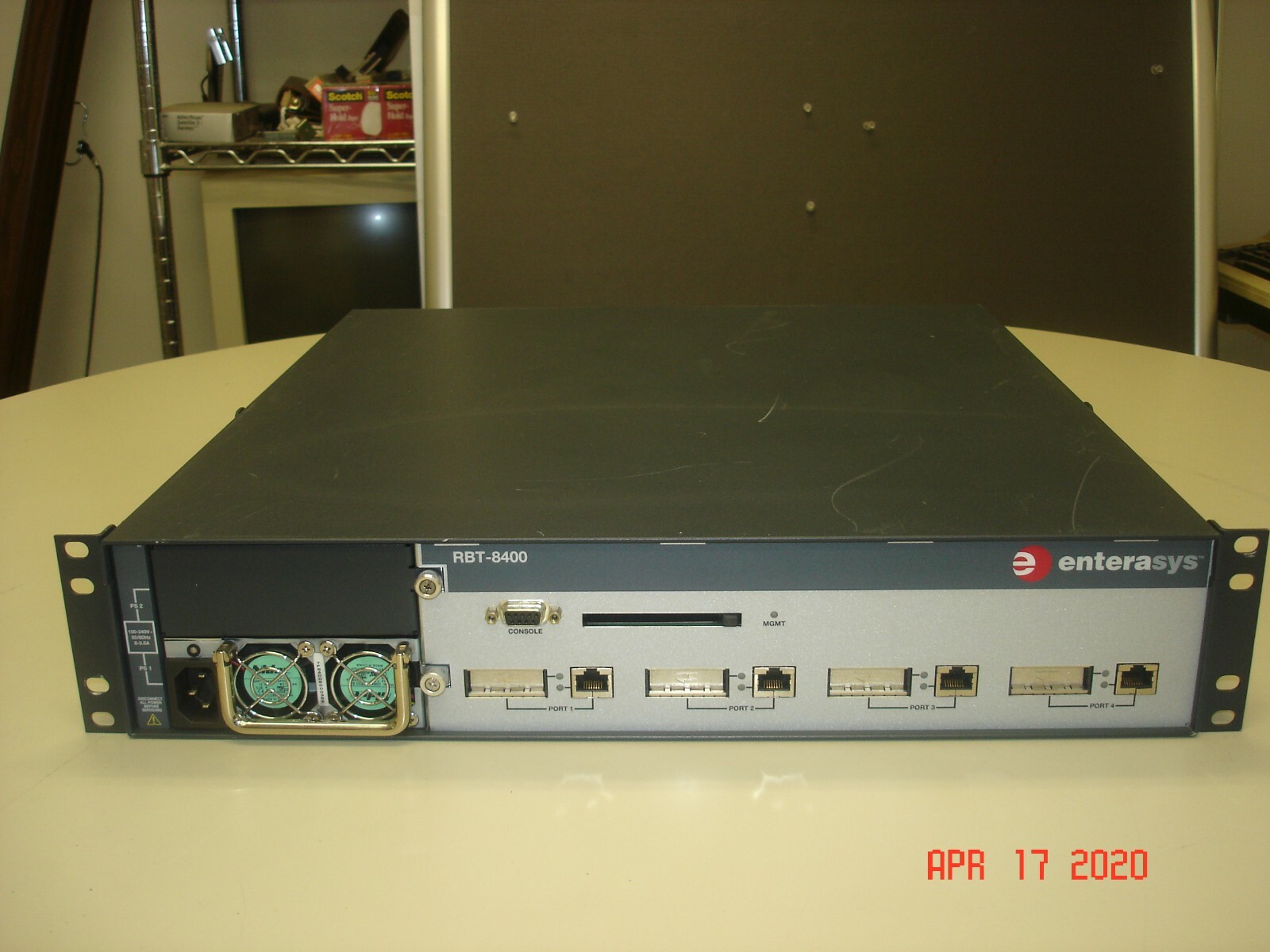 ENTERASYS RBT-8400 ROAMABOUT 4 PORT GIGABIT WIRELESS MANAGED SWITCH, REFURBISHED