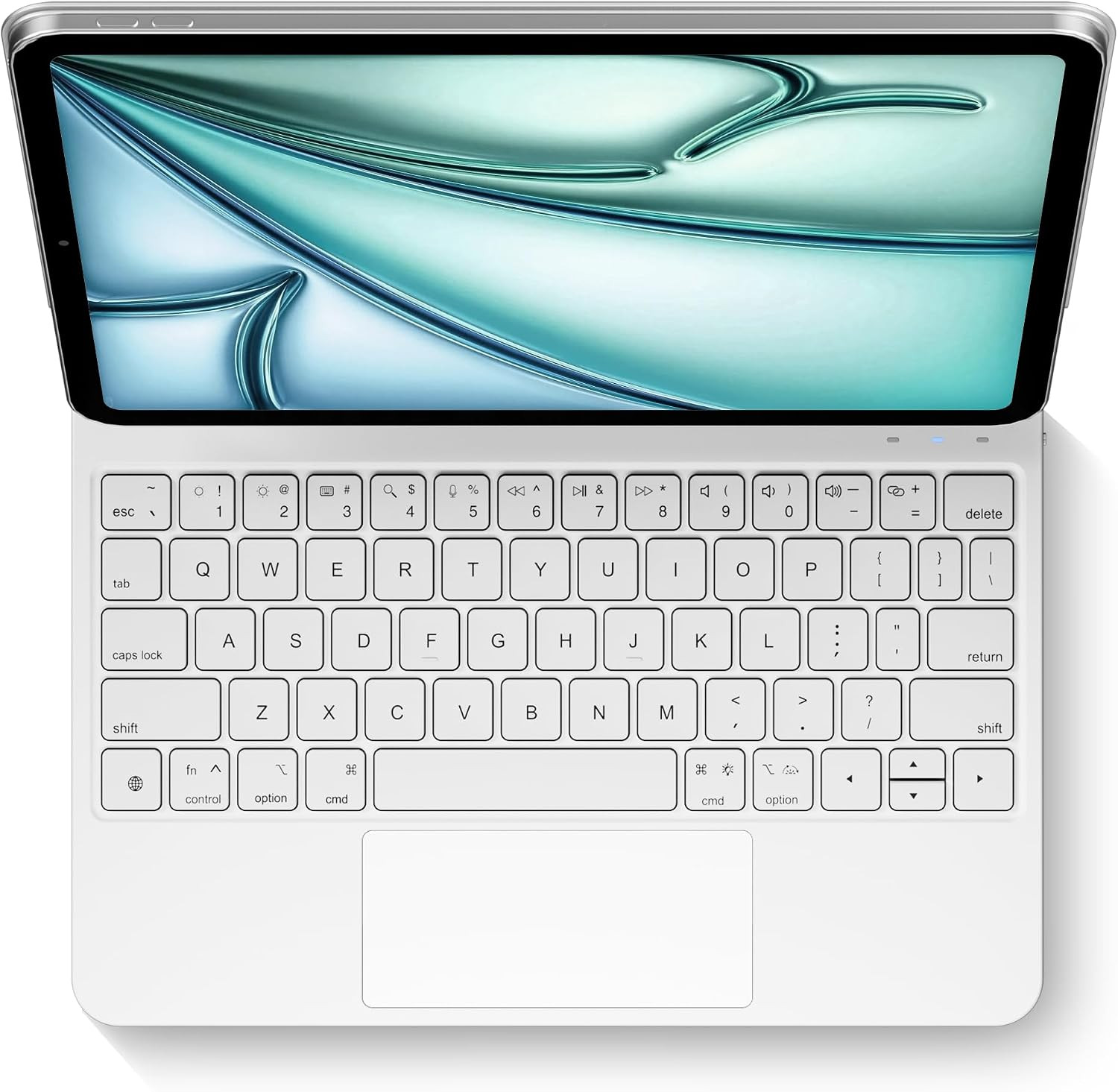Magic Keyboard Case for Ipad Pro 11 Inch M4 M5 2024 2025, White