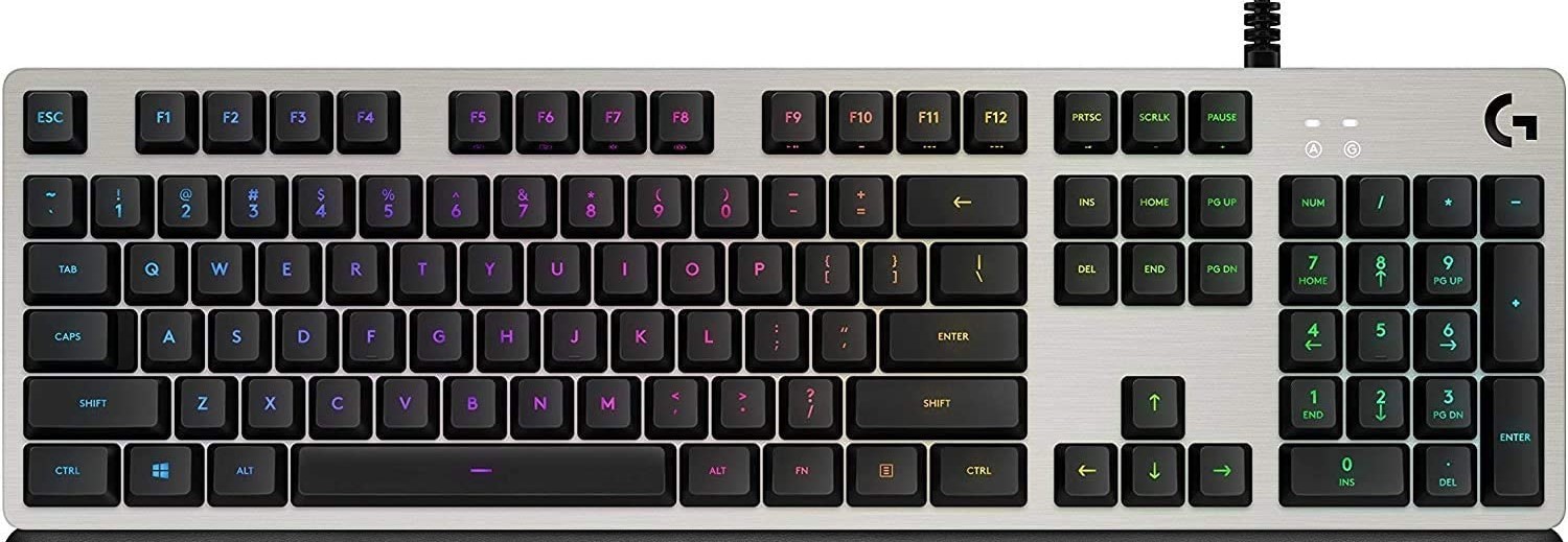 Logitech G513 RGB Wired Keyboard - Silver (Tactile) (/RT6-14504-920-008848-MP...