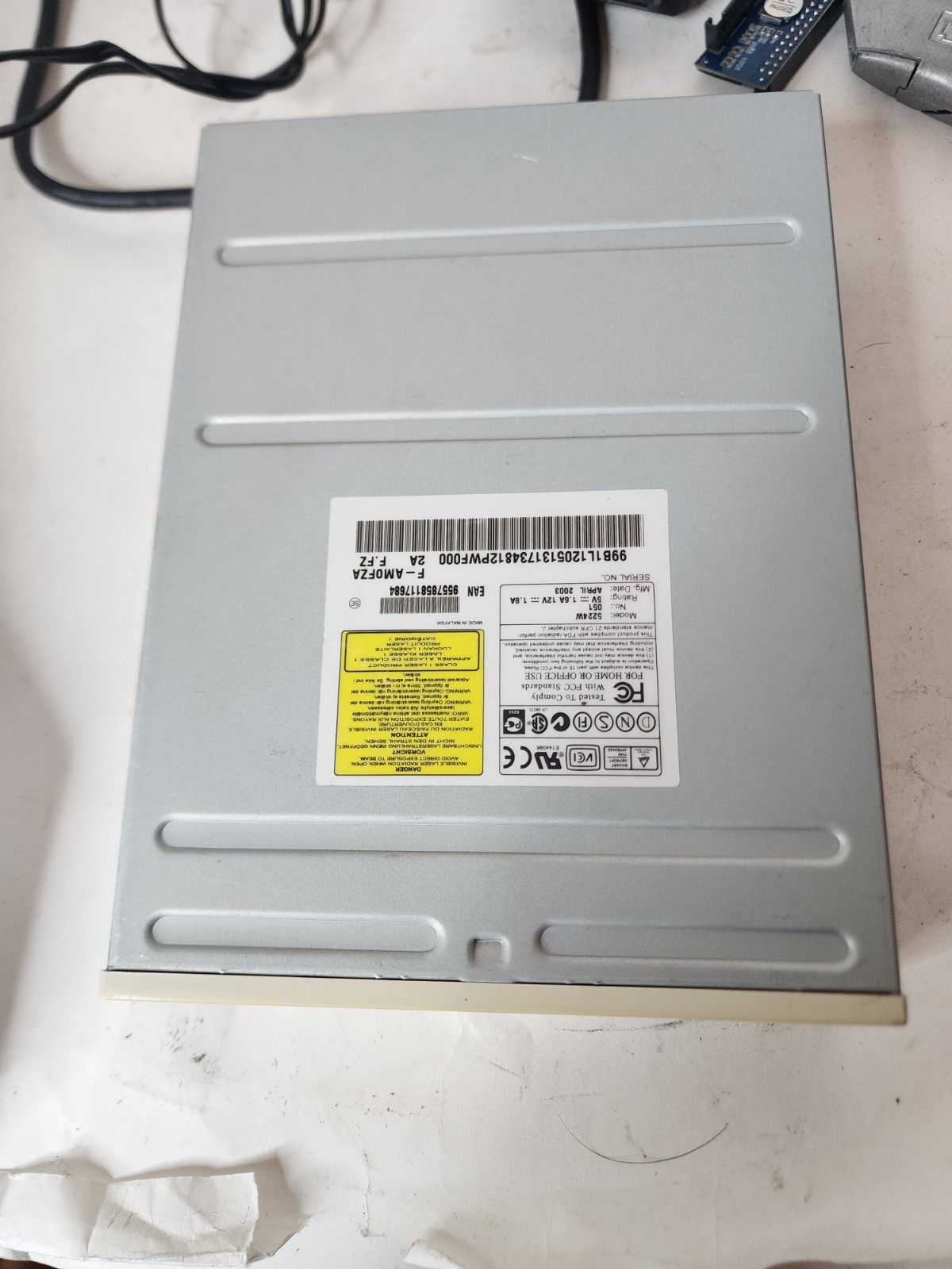 VINTAGE 5224W 52x24x52 Internal IDE CD-ROM CD-RW Drive Beige - ND47