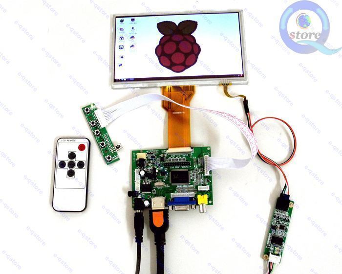 Diy Monitor for Raspberry Pi-(HDMI+VGA+2AV)Lcd Driver+7