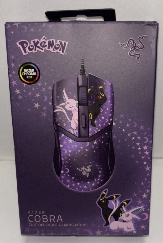 Razer Cobra Pokémon Gengar Edition Wired Optical Mouse 8500 DPI Chroma RGB NIB