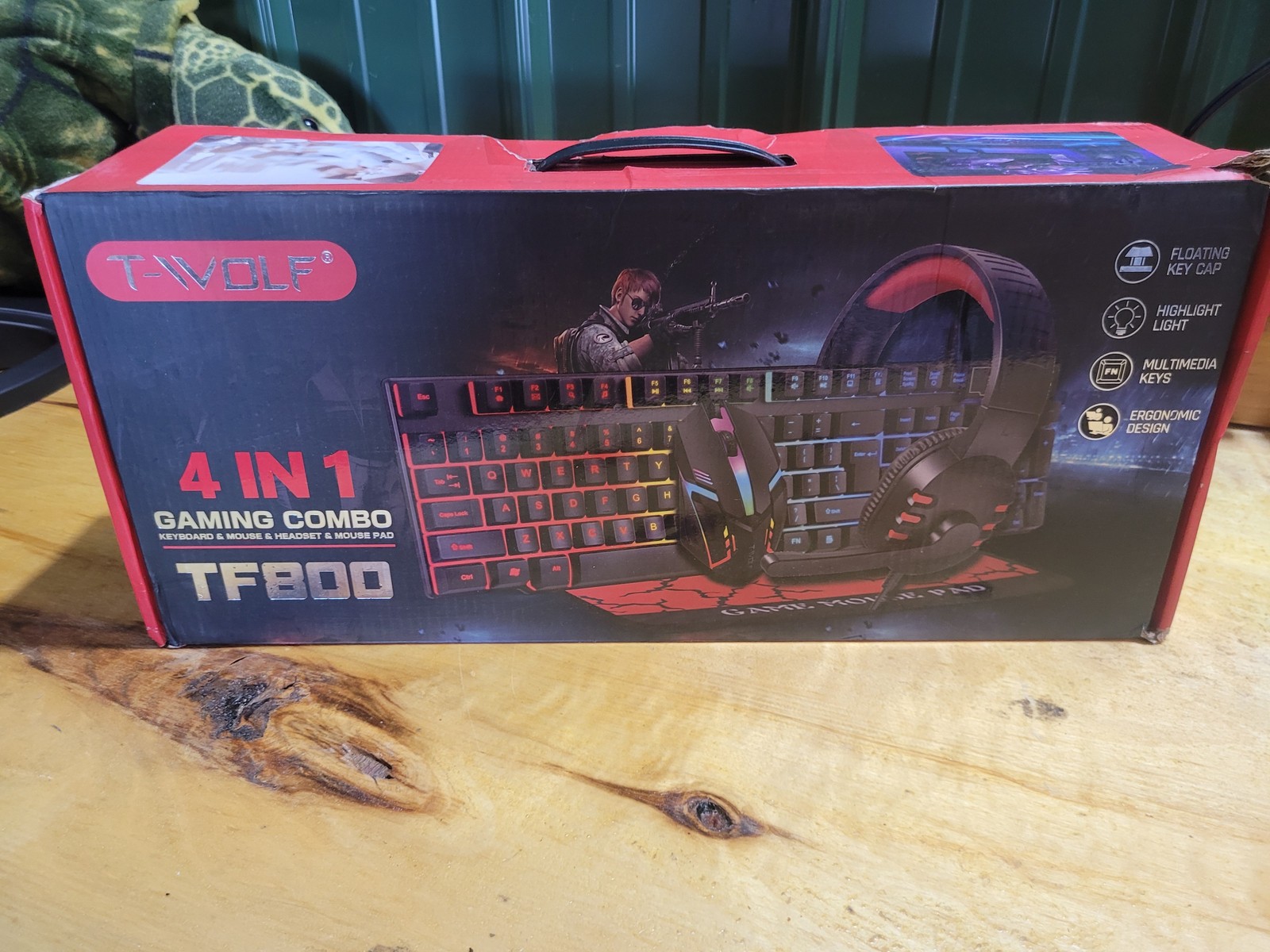 T-WOLF TF300 4-in-1 Gaming Combo Set – Keyboard, Mouse, Headset & Mouse Pad