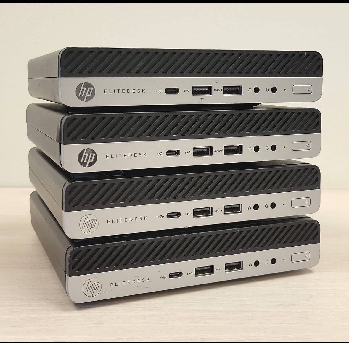 Lot of (4) | HP EliteDesk 800 G4 Mini PC Intel Core i5-8500T | 8GB RAM *256 HDD