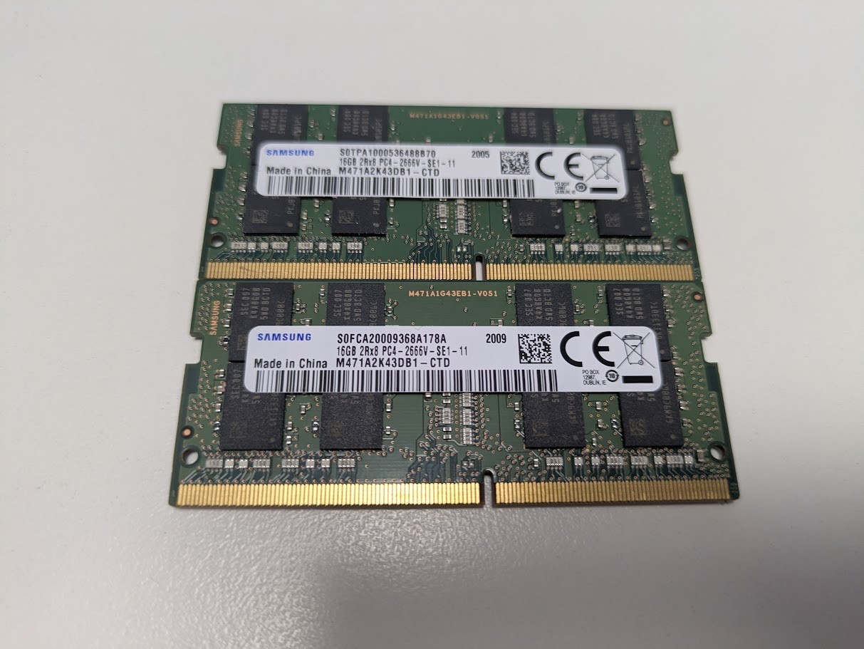 ==BULK LOT== 10x Samsung 16GB 3200MHz DDR4 SODIMM RAM 260-Pin Laptop RAM