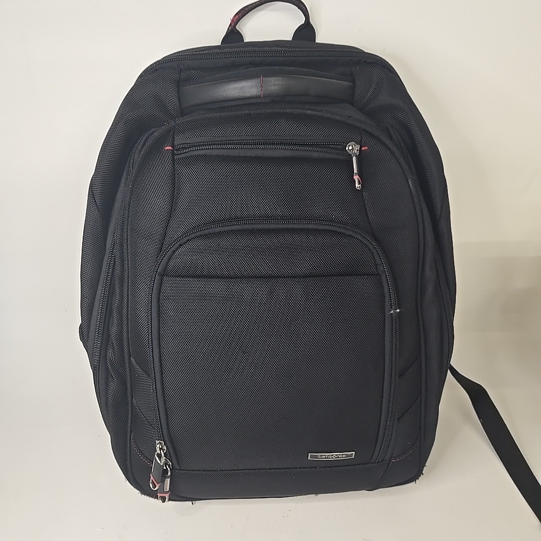 Samsonite Black Laptop Bag Backpack Perfect Fit TSA  Friendly EUC