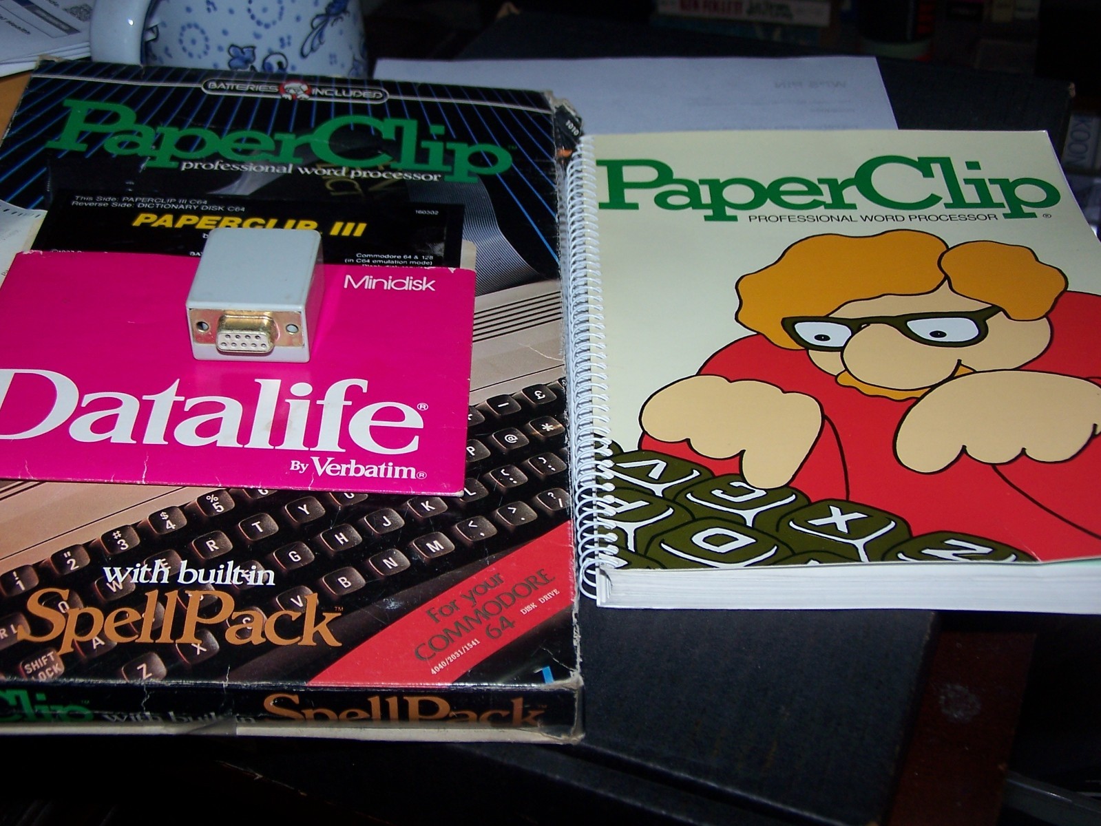 PaperClip Professional Word Processor with SpellPack for  Commodore 64/128