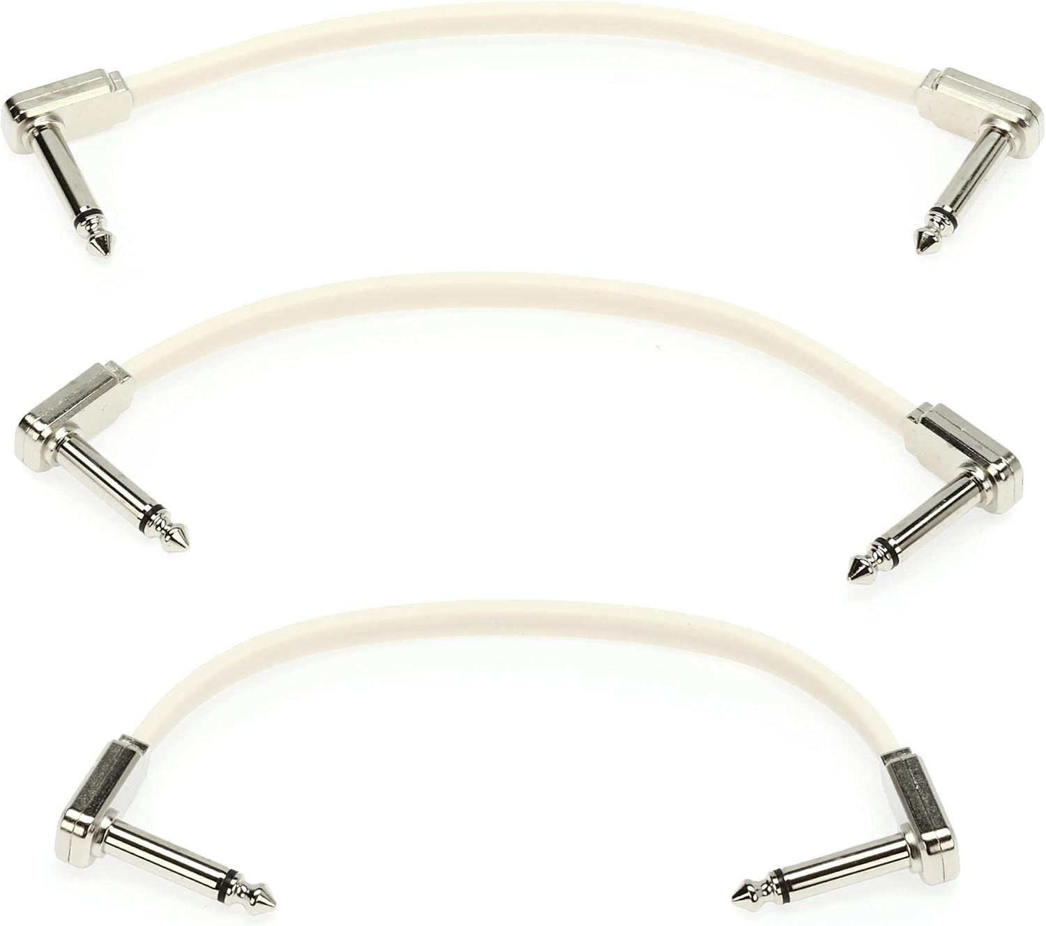 Versatile 3-Pack 6-Inch Flat Ribbon Patch Cables for Studio and Stage Use