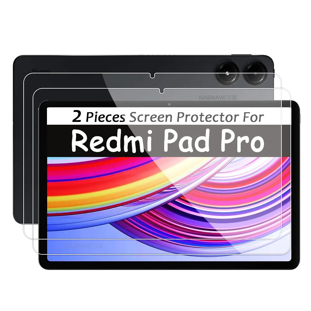 2PCS For Redmi Pad Pro 2024 12.1" Tempered Glass Film Cover Screen Protector