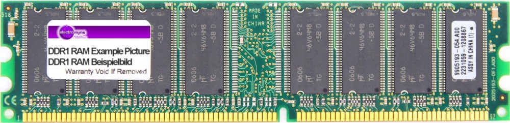 512MB G.Skill DDR1 RAM PC3200U 400MHz CL 2.5-4-4-8 @ 2.5V-2.6V F1-3200PHU1-512NY