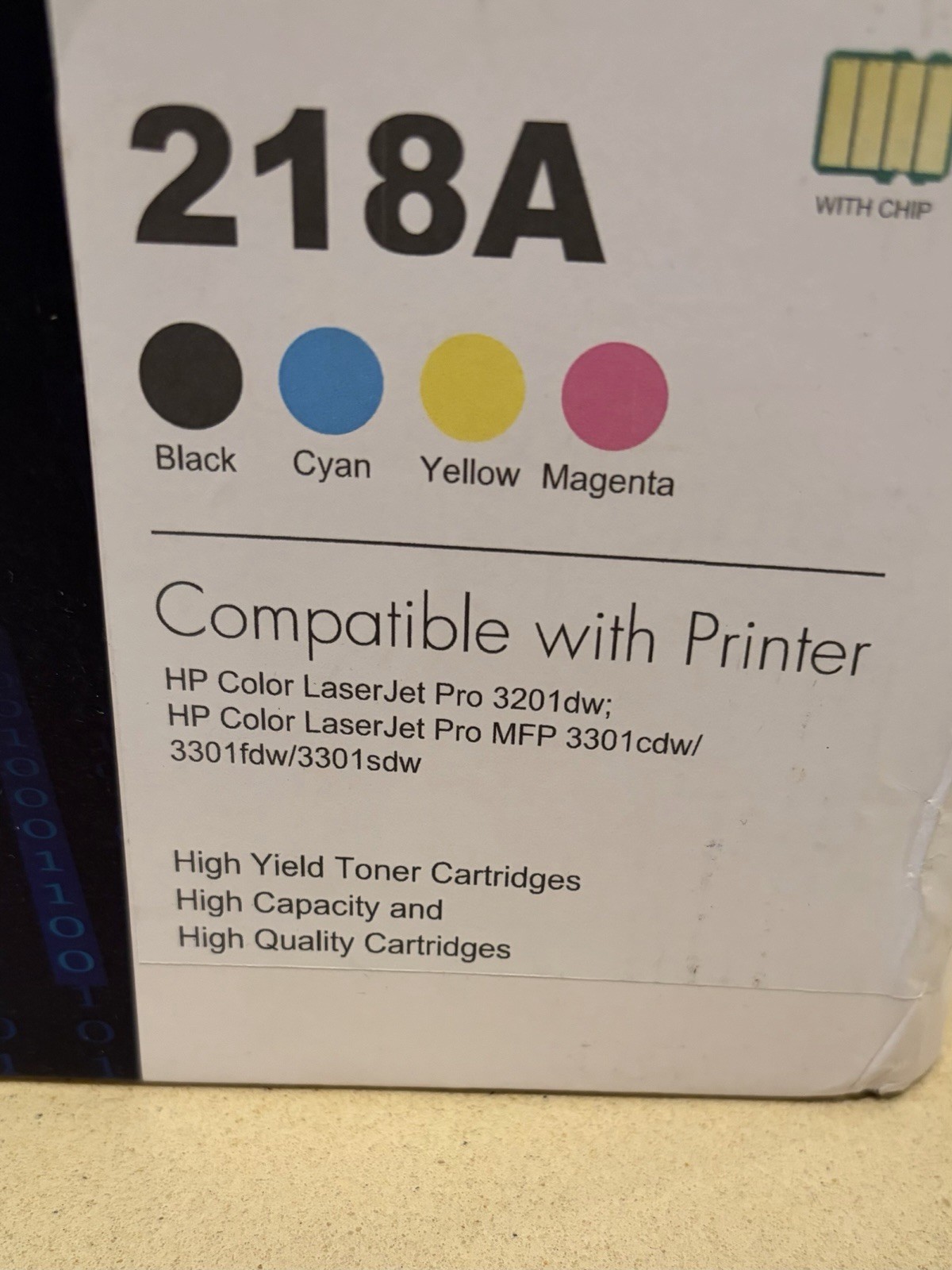 218a toner cartridges 4 pack