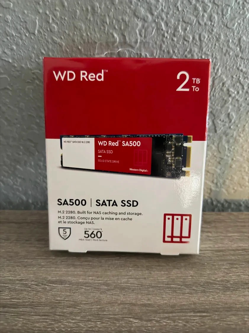 WD Red SA500 2TB SATA 6Gb/s M.2 2280 NAS SSD WDS200T1R0B New sealed