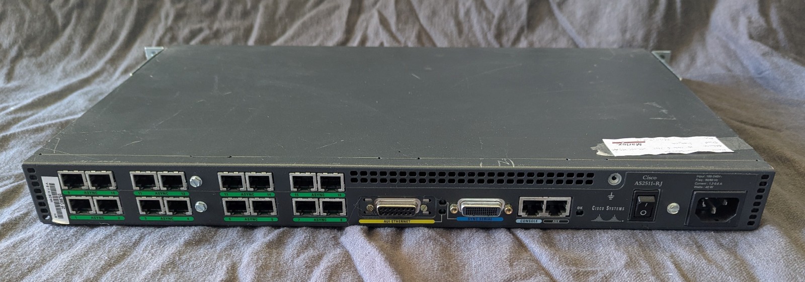 Cisco AS2511-RJ AS2511 16 Port Async Router Access Terminal Console Server RS232