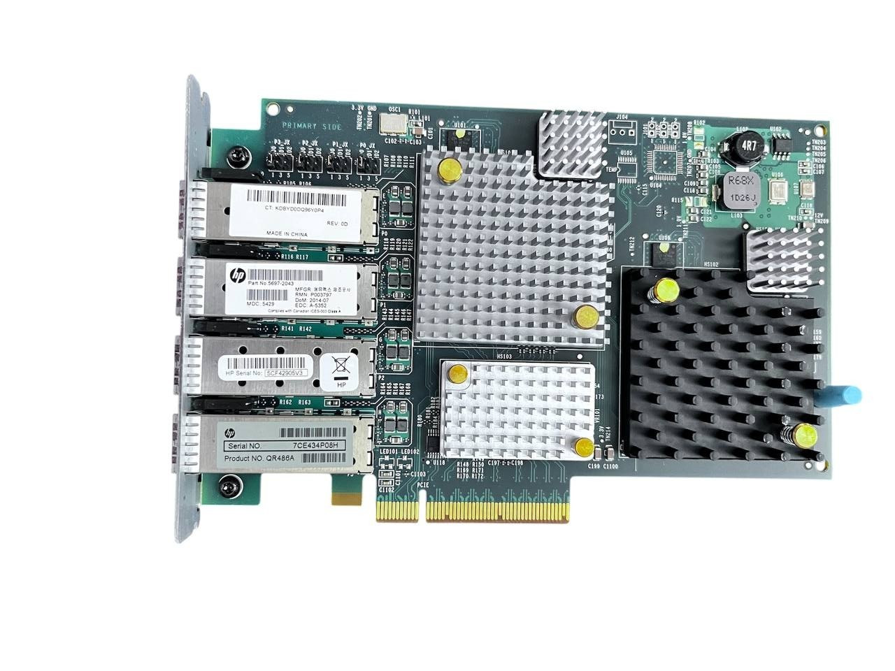 HP EMULEX 8G FC 4-Port LPE12004 5697-2043 PCIe | Fiber Channel HBA