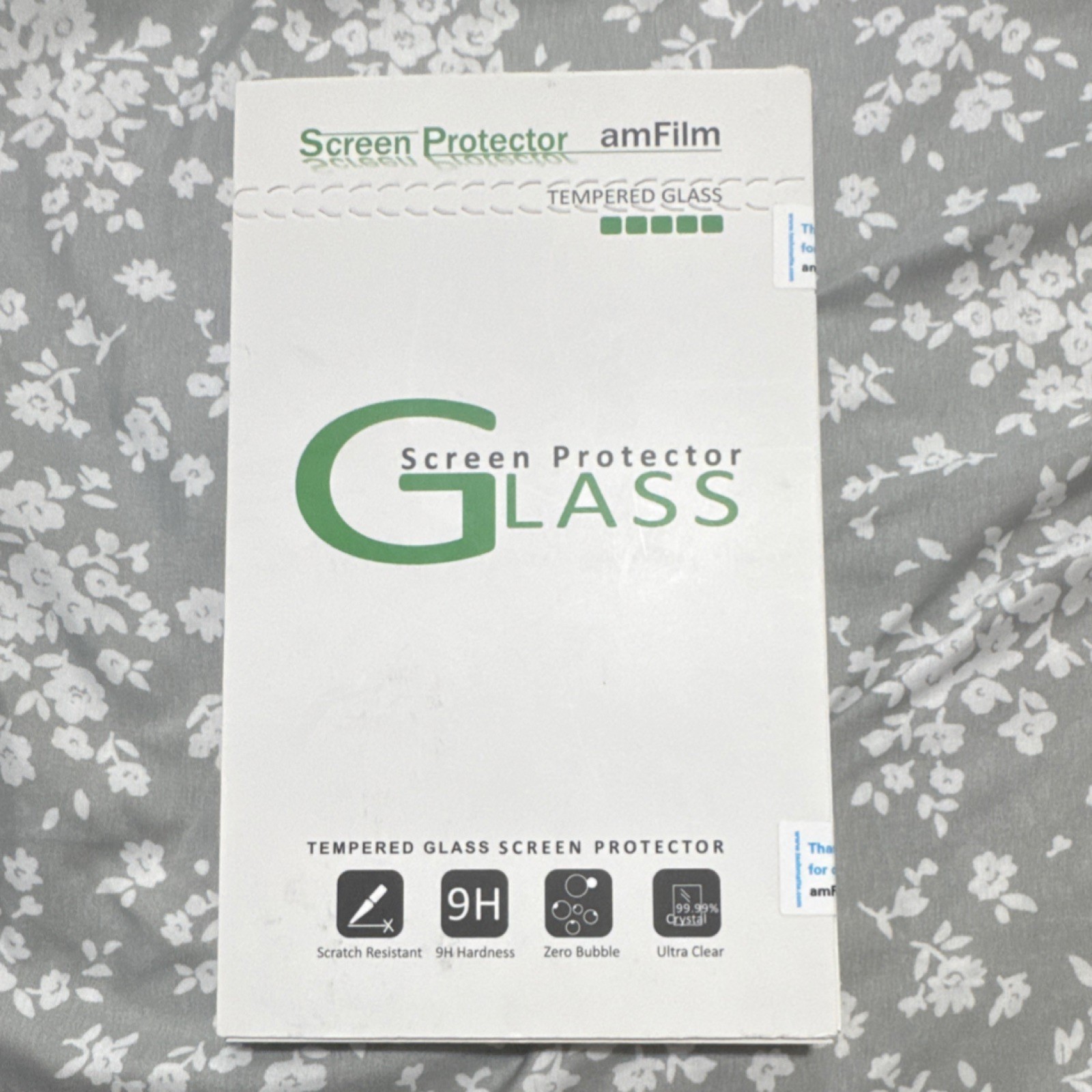 amFilm Tempered Glass Screen Protector Ultra Clear 9H Hardness Scratch Resistant