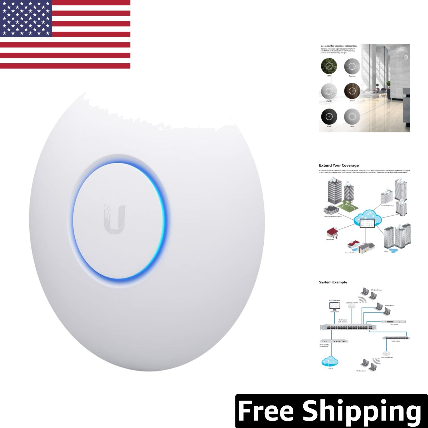 Professional UniFi nanoHD Access Point - Max 1733 Mbps for Seamless Connectivity