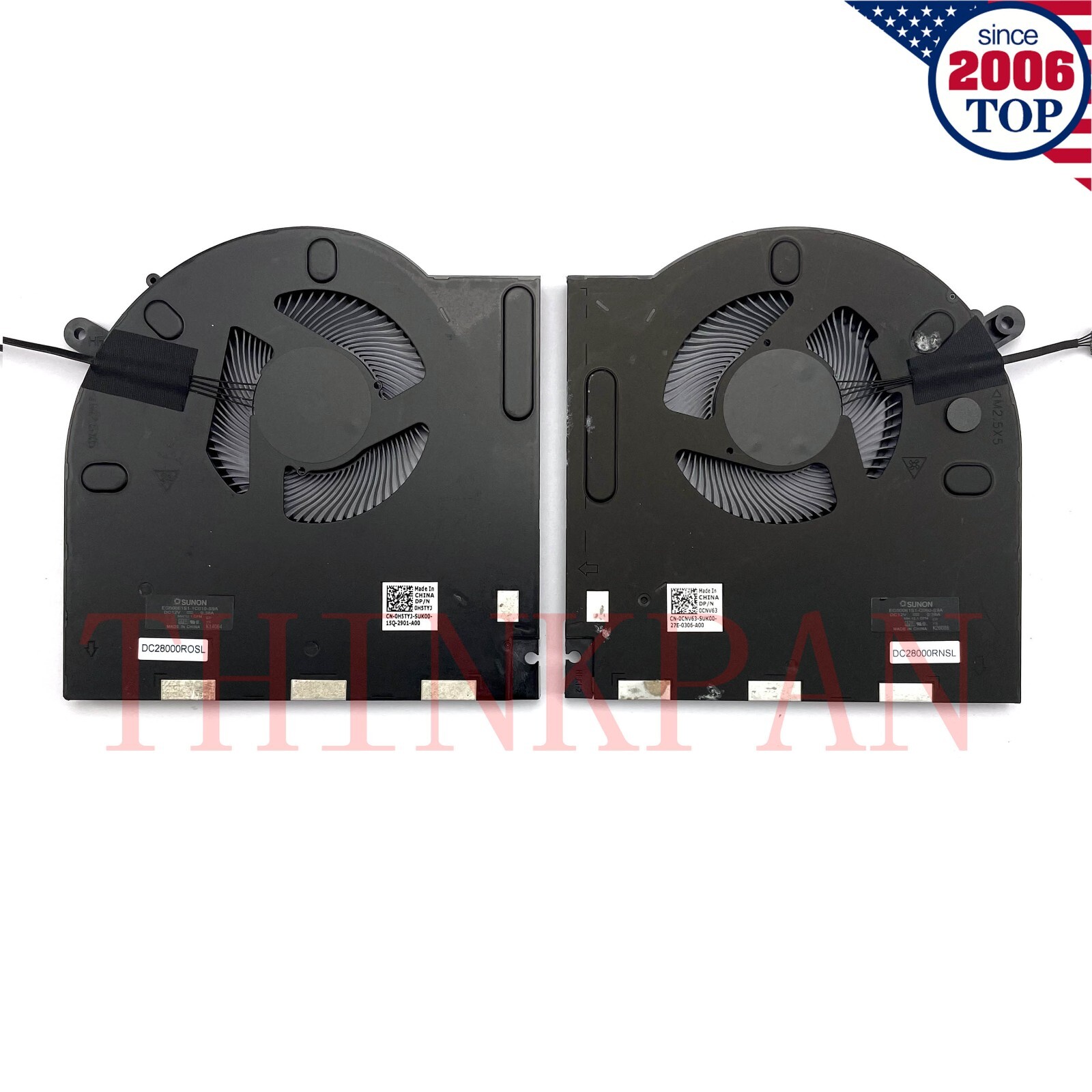 New CPU+GPU Cooling Fan for Dell Alienware M17 R3 R4 P45E 0H5TYJ 0CNV63 FM7J